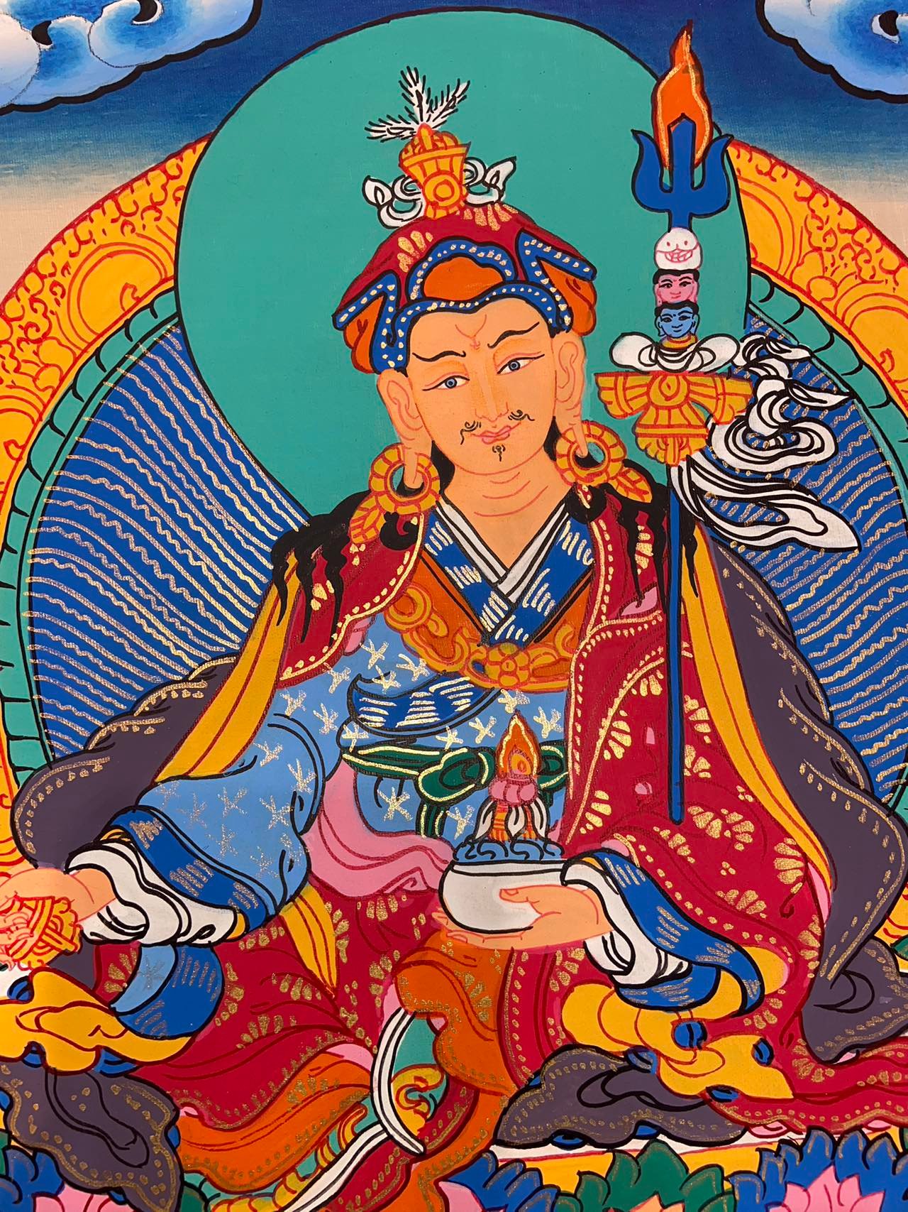Guru Rinponche - Tibet Thangka