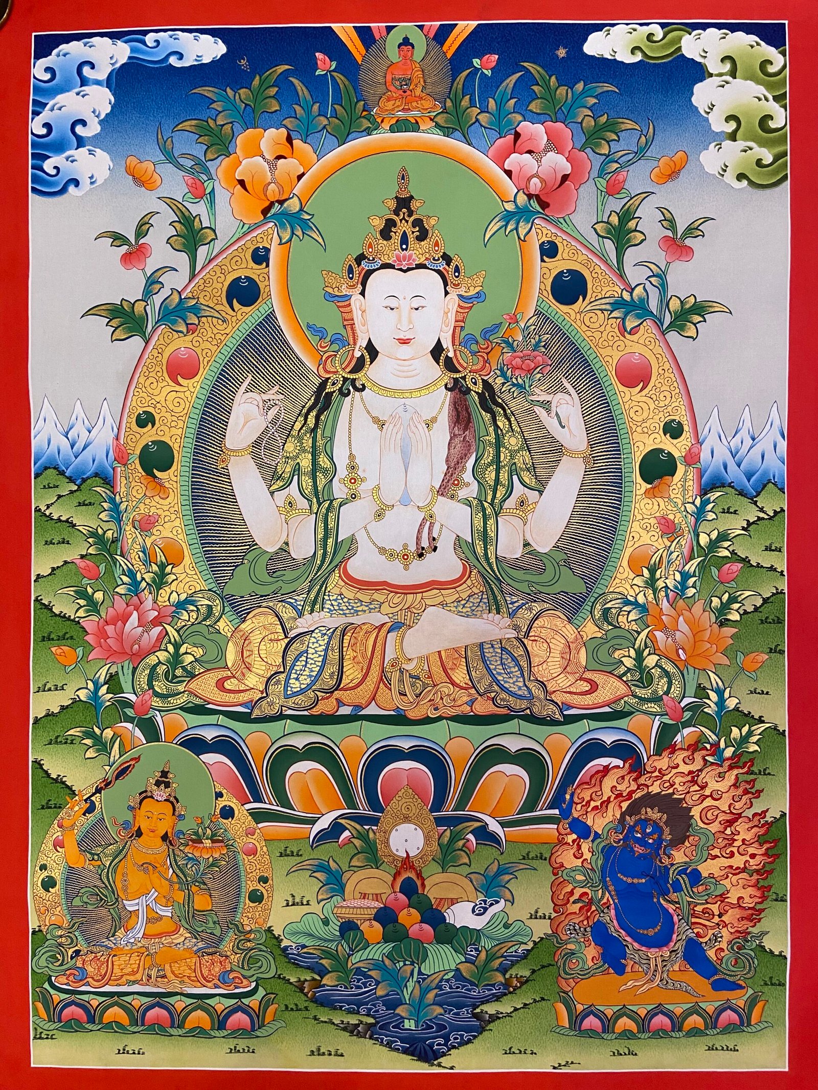 Chenrezig - Tibet Thangka